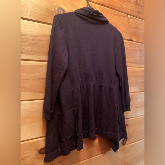 Theory Wool Blend, Drape Front, Open Cardigan with pockets Size Small. - Picture 6 of 8